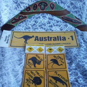Original Australian Returning Boomerang | Hand Painted | Traditional Aboriginal